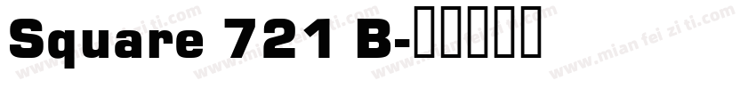 Square 721 B字体转换